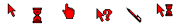 red cursors